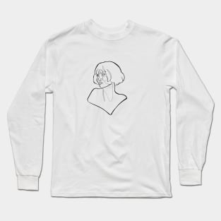 Woman japan line art Long Sleeve T-Shirt